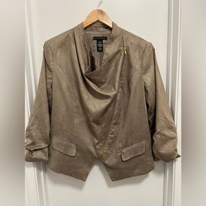 Apostrophe women faux suede blazer